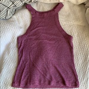 Pink Halter Crop Top